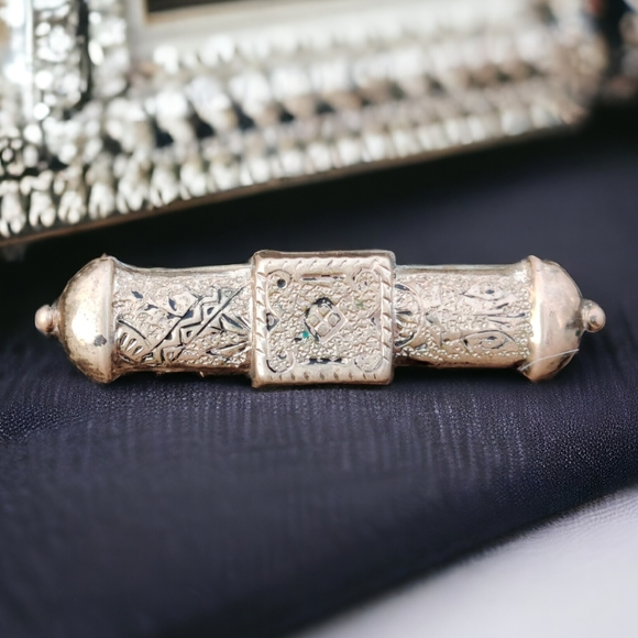 Antique Jewelry - Antique Victorian gold filled bar brooch